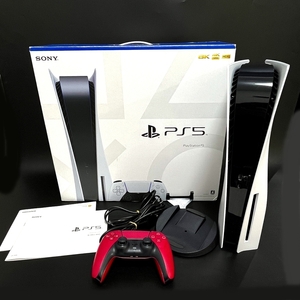 ソニー 【SONY】 PS5 プレイステーション5 ディスクドライブ搭載 CFI-1100A ゲーム機 ホワイト 中古 【かんてい局亀有】 17970