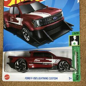 [A_37R] FORD F-150 LIGHTNING CUSTOM, レッド, ベーシックカー【ホットウィール】