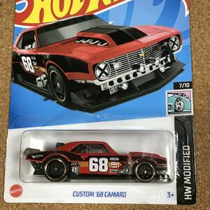 [D..81R] CUSTOM '68 CAMARO, レッド, 「速度」 , ベーシックカー【ホットウィール】