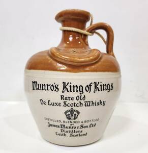 □[未開栓 古酒]munros マンローズ king of kings スコッチウイスキー 陶器ボトル 750ml 43％