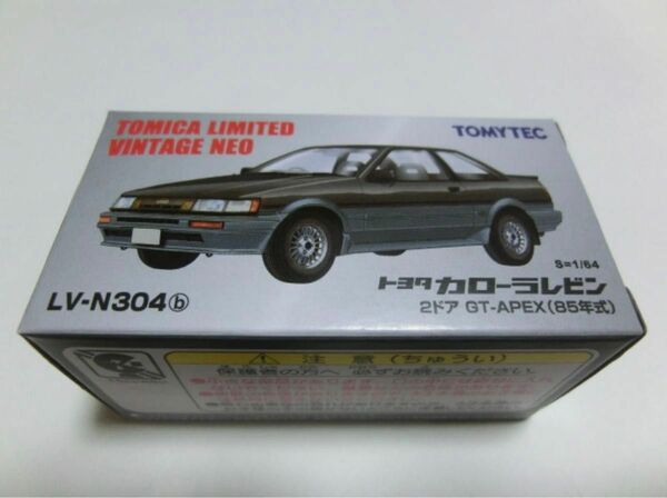 トミカ リミテッド ヴィンテージ ネオ 1/64 トヨタ カローラレビン 2ドア GT-APEX 85年式 黒/グレー 新品