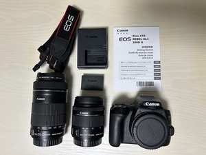 Canon キャノン EOS Kiss X10 18-55mm 55-250mm デジタル一眼レフカメラ ダブルズームキット 中古 美品