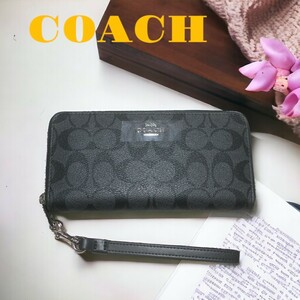 COACH コーチ 長財布 （ラウンドファスナー） C4452/IMRFF