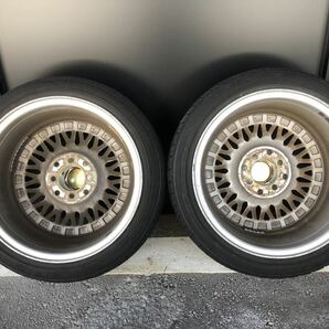 深リム!!BBSタイプ アルミホイール 1５インチ 4Hマルチ 100/114.3 7.0J +30 SEIBERLING 165/50R15 タイヤ ４本セット中古品の画像4