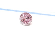 【100円～】0.033ct 天然ダイヤ Fancy Intense Purplish Pink(ナチュラルカラー)I2_画像1