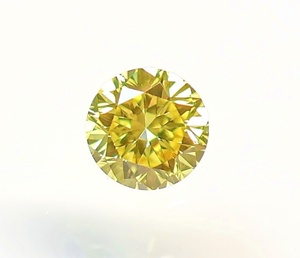 [100 jpy ~]VS2!0.064ct natural diamond Fancy Intense Yellow( natural color )