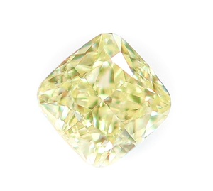 【100円～】0.442ct 天然ダイヤ LIGHT YELLOW (ナチュラルカラー) SI1 Xカット