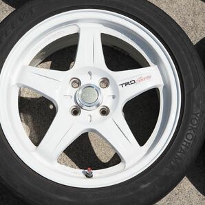 ★TRD Sports T3 RAYS 16インチ OF+45 PCD100 4H ホワイト 中古品の画像4