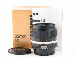 06162cmrk Nikon Ai NIKKOR 85mm F2S Ai-S 単焦点 中望遠レンズ Fマウント