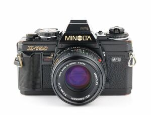 06362cmrk MINOLTA X-700 + MD ROKKOR 50mm F1.7 MF一眼レフカメラ 標準レンズ MDマウント