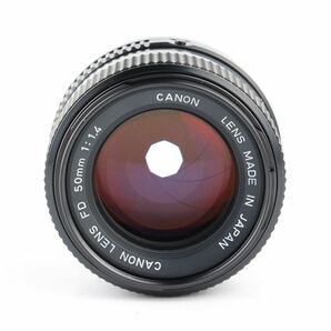 06703cmrk Canon New F-1 AEファインダー + New FD 50mm F1.4 MF一眼レフ フィルムカメラの画像9