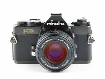 06708cmrk MINOLTA XD + MD ROKKOR 50mm F1.4 MF一眼レフカメラ 標準レンズ MDマウント_画像1