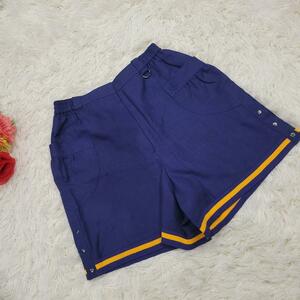 Dior navy × orange stylish short pants short bread show bread beautiful legs 