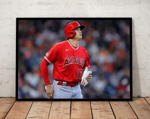 激安21-大谷翔平　A4額装付き　プロ野球選手　MLB ロサンゼルス・エンゼルス