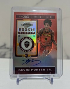 2019-20 Panini Contenders Optic Red Kevin Porter Jr. Rookie Auto /149 #127 Cavs ケビン・ポーター・ジュニア 