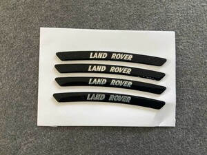 ★ランドローバー LANDROVER★20★ ホイールリムステッカー 装飾バッジデカールスタイリング 傷を隠す 4枚セット 90ｍｍ アルミ 車用