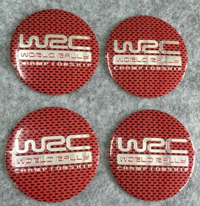 ★WRC WORLD RALLY★01★ホイールセンターキャップシール ハブキャップシール 車用 4枚セット 直径56mm