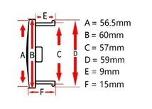 ★アバルト ABARTH★T321★ ホイールセンターキャップ ハブキャップカバー 車用 4個セット 外径60mm_画像8