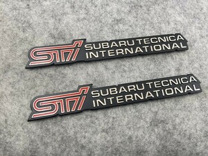 ★スバル SUBARU STI★16*2*0.5CM★ステッカー エンブレム エンブレムステッカ 車の装飾 傷を隠す 2個セット