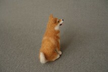 小さな柴犬 9cm　羊毛フェルト ミニチュア にこにこ柴犬 ハンドメイド 犬_画像7