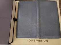 【中古品】LOUIS VUITTON ルイヴィトン フォイユ・ロン 長財布 グラシエ(グレー)_画像5