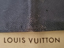 【中古品】LOUIS VUITTON ルイヴィトン フォイユ・ロン 長財布 グラシエ(グレー)_画像6