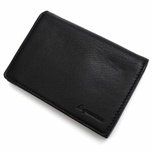 C05149I3 未使用品 Aquascutum マルチ レザーカードケース ブラック アクアスキュータム メンズ