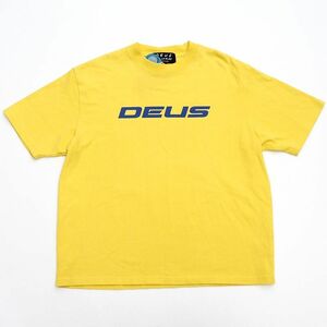 D0587S 新品 DEUS EX MACHINA Tシャツ 【サイズ：10】 Empire Yellow DLP201861A Primary Achtung Tee デウスエクスマキナ レディース