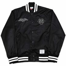 D0503SH7 未使用品 24SS Mitchell&Ness/ジャケット 【サイズ：L】 ブラック ミッチェルアンドネス _画像1