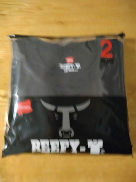 ビーフィー 2枚組 黒　ブラック メンズ ユニセックス Tシャツ 半袖 　XＳ BEEFY-T Hanes ヘインズ