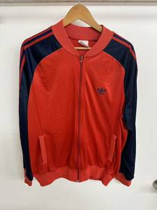 ☆70s adidas アディダス ジャージ ATP ビンテージ USA製 KEYROLAN トラックジャケット キーローラン 赤 紺