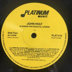 John Holt / 16 Songs For Soulful Lovers [Platinum Music - PLAT 016, Prism Leisure Corporation - PLAT 016]の画像4