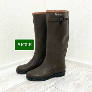 AIGLE エーグル フランス製ハンドメイド レディース レインブーツ レインシューズ