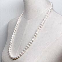 テリ強 本真珠 ネックレス 8.9-10.4mm アコヤパール ラウンド pearl necklace jewelry silver_画像2