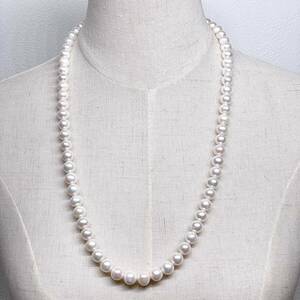 テリ強 本真珠 ネックレス 8.9-10.4mm アコヤパール ラウンド pearl necklace jewelry silver
