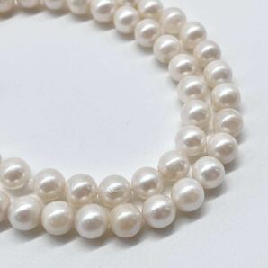 テリ強 アコヤ真珠 ネックレス 6.8-7.1mm アコヤパール ラウンド pearl necklace jewelry silverの画像2