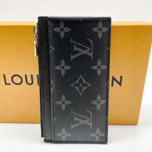 【極美品】LOUIS VUITTON ルイヴィトン エクリプス モノグラム タイガ M30271 小銭入れ コインケース カード入れ カードケース ICチップの画像2