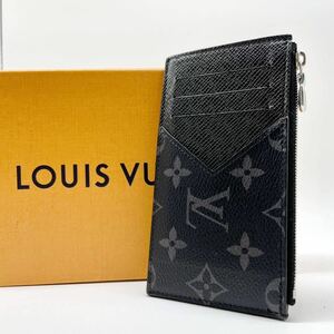 【極美品】LOUIS VUITTON ルイヴィトン エクリプス モノグラム タイガ M30271 小銭入れ コインケース カード入れ カードケース ICチップ