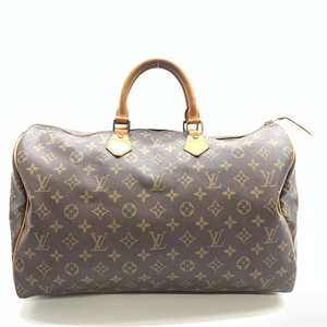 LOUIS VUITTON ルイヴィトン M41522 スピーディ40 ハンドバッグ ボストンバッグ モノグラム ブラウン ベージュ ユニセックス 管理HS37107