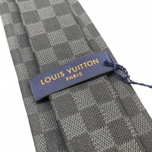 LOUIS VUITTON ルイヴィトン M78752 ネクタイ クラヴァット・ダミエ クラシック ノワール ブラック メンズ ファッション 管理RT37266_画像7