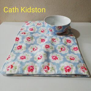 Cath Kidstonキャスキッドソン　プロヴァンスローズ柄茶碗(新品)＆ランチョンマット(美品)