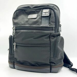 極美品 TUMI トゥミ リュック バックパック バリスティックナイロン ロゴプレート 222681HK2 メンズ 黒 ブラック