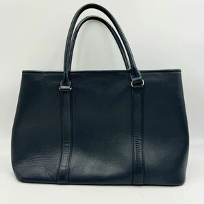 1円 【美品】 BARNEYS NEW YORK バーニーズニューヨーク トートバッグ ビジネスバッグ チャーム付き レザー メンズ 男女兼用の画像2