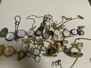 1477* clock together pocket watch 20 point junk 