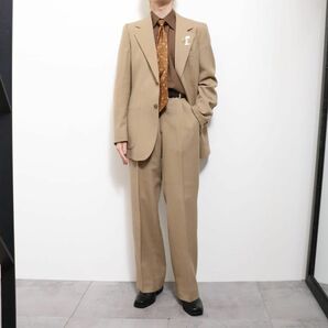 Vintage single setup & shirt & tie Beige スーツ