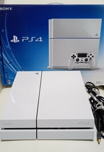 中古品　PlayStation4 グレイシャー・ホワイト CUH-1100AB02　プレイステーション4　プレステ　SONY　ソニー　