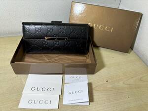 【未使用】 GUCCI グッチ　長財布　ブラック 黒 ★★ 2416a0007