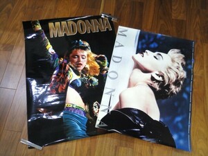 Madonna マドンナ ポスター 2点セット 非売品 True Blue トゥルー・ブルー 他 【中古】YN4068ZE【送料無料／匿名配送】