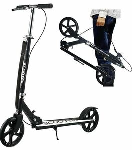  scooter Kics ke-ta- folding adult child kick scooter black 