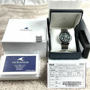 1円新品同様、希少カシオCASIO オシアナス OCEANUS OCW-T6000A-1AJF 腕時計 ソーラー メーカー保証ありの画像10